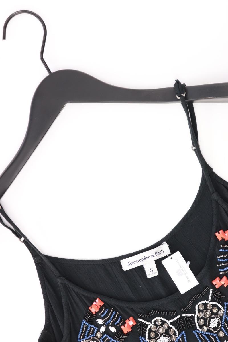 Abercrombie & Fitch Spaghetti-Top Gr. S schwarz aus Viskose