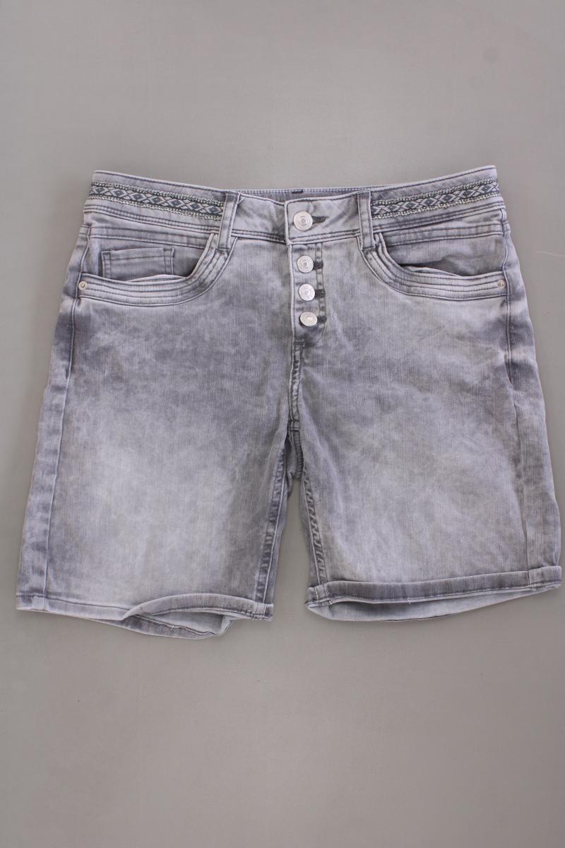 Street One Jeansshorts Gr. W28 grau aus Baumwolle