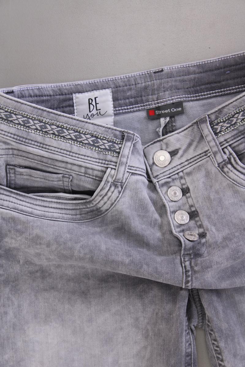 Street One Jeansshorts Gr. W28 grau aus Baumwolle