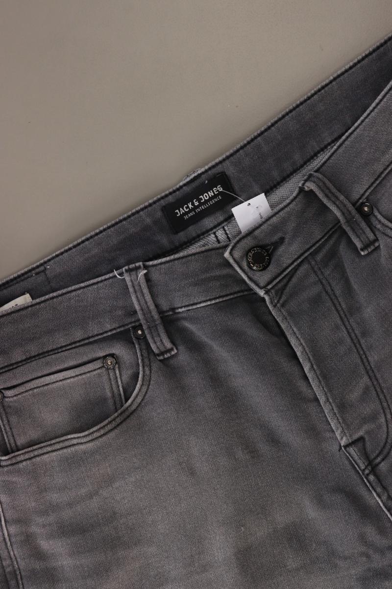Jack & Jones Jeansshorts für Herren Gr. L grau aus Baumwolle