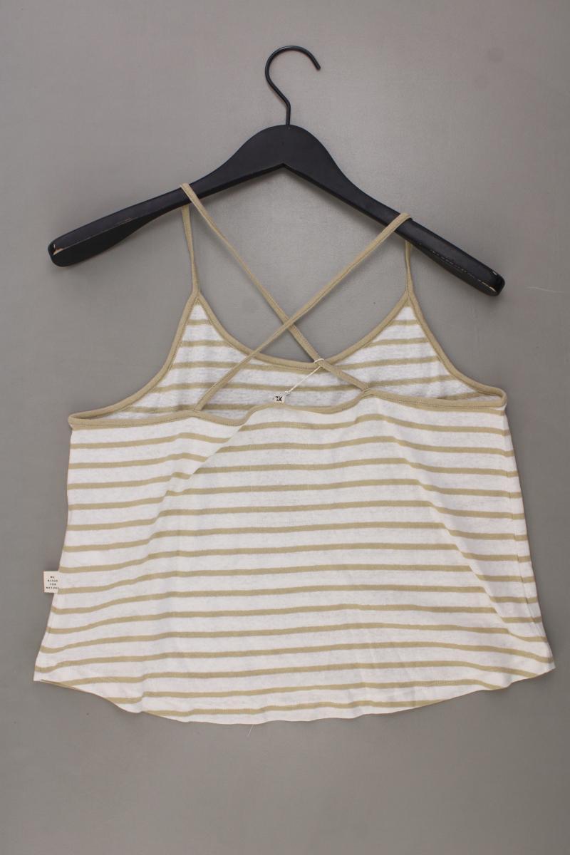 bleed Spaghetti-Top Gr. XL gestreift neu mit Etikett braun aus Baumwolle