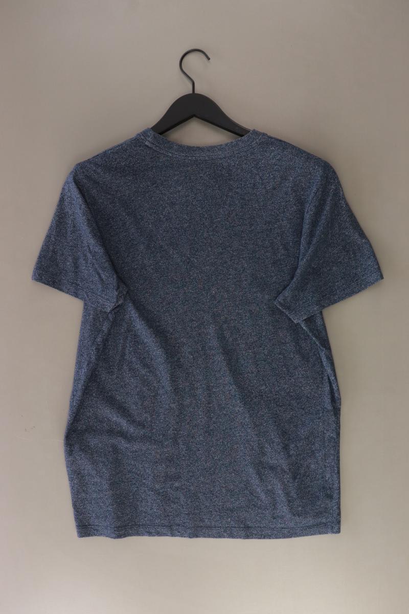 Jack & Jones T-Shirt für Herren Gr. L Kurzarm blau aus Baumwolle