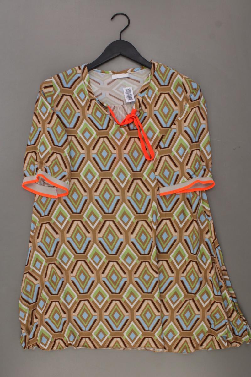 Made in Italy Bluse Gr. OneSize geometrisches Muster 3/4 Ärmel mehrfarbig