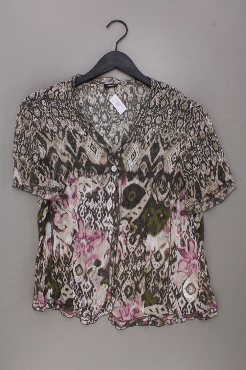 Gerry Weber Kurzarmbluse Gr. 42 mehrfarbig aus Polyester