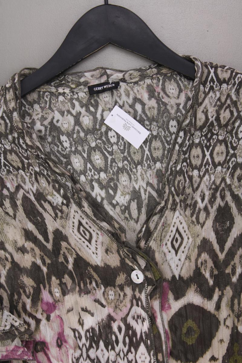 Gerry Weber Kurzarmbluse Gr. 42 mehrfarbig aus Polyester