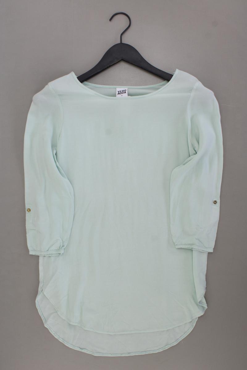 Vero Moda Classic Bluse Gr. XS 3/4 Ärmel blau aus Viskose