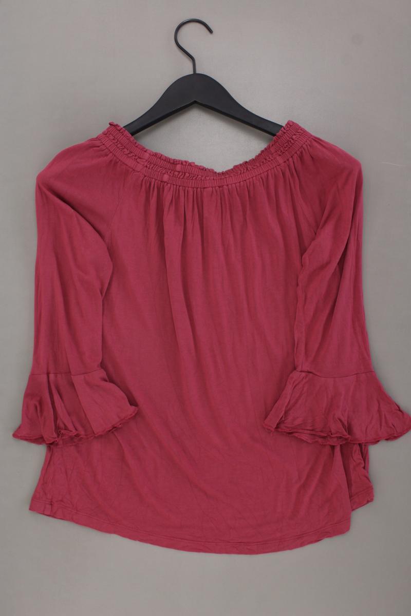 Esprit Classic Shirt Gr. L 3/4 Ärmel mit Carmen-Ausschnitt rot aus Viskose