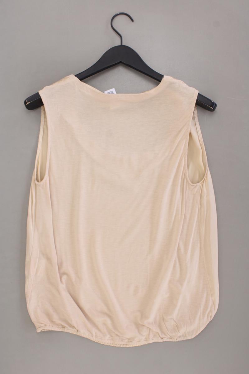 Steffen Schraut Seidenbluse Gr. 42 Ärmellos creme