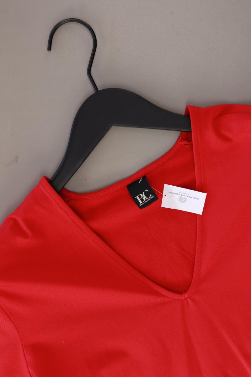 Best Connections Shirt mit V-Ausschnitt Gr. 42 Kurzarm rot aus Polyester