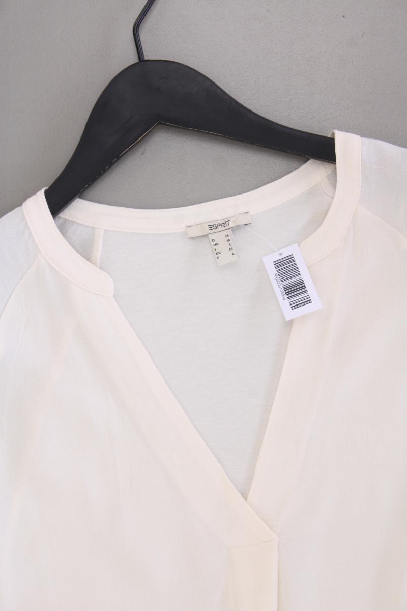 Esprit Langarmbluse Gr. M neuwertig creme aus Viskose