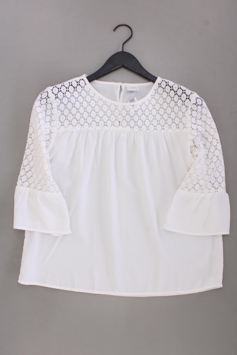 Jacqueline de Yong Classic Bluse Gr. 38 3/4 Ärmel weiß