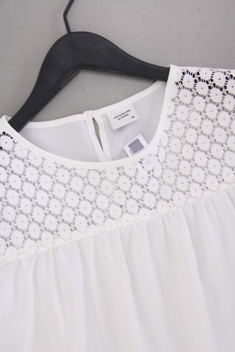 Jacqueline de Yong Classic Bluse Gr. 38 3/4 Ärmel weiß