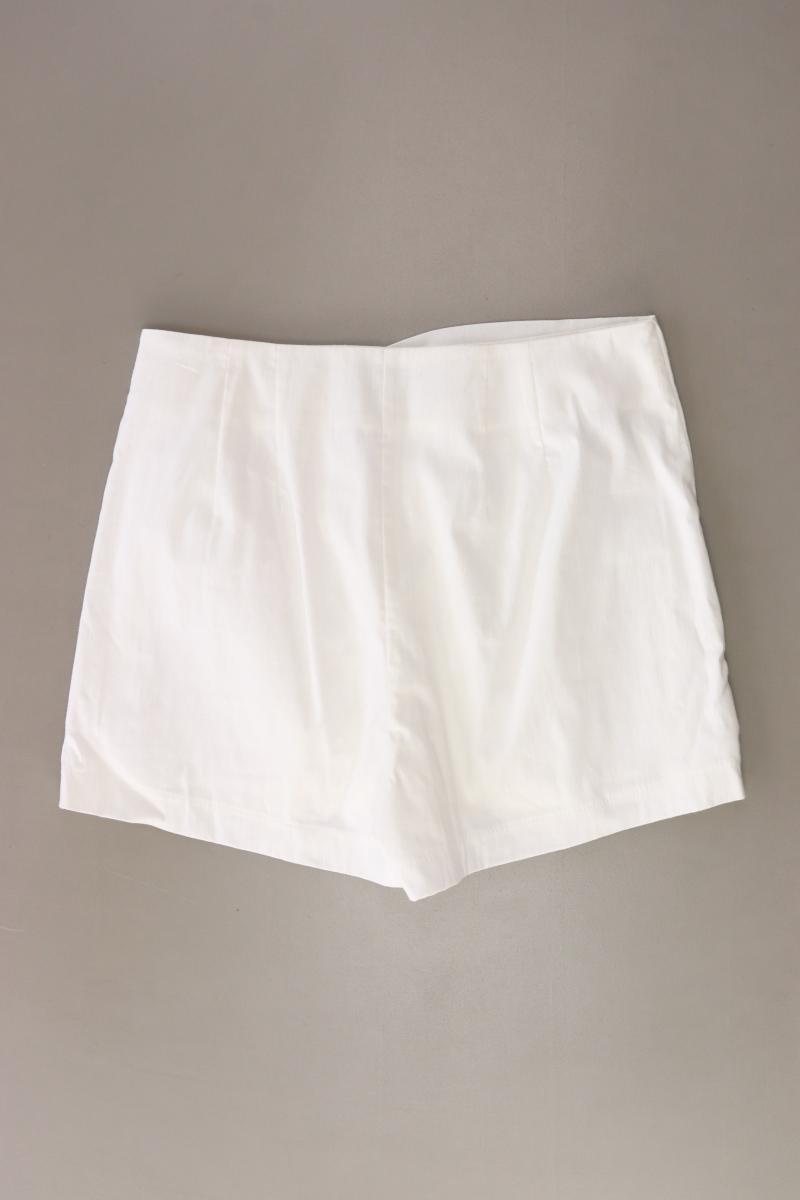 Bershka Skort Gr. M weiß aus Baumwolle
