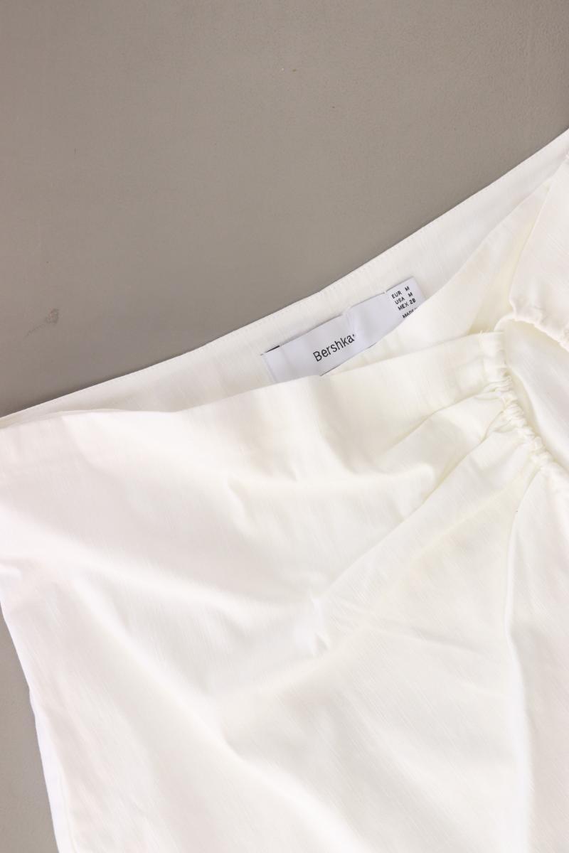 Bershka Skort Gr. M weiß aus Baumwolle