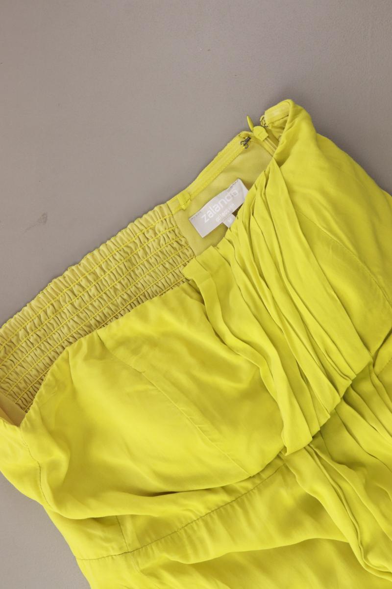 Zalando Bandeaukleid Gr. M Ärmellos gelb aus Baumwolle