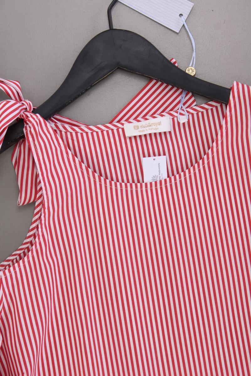 Rich&Royal Langarmbluse Gr. 40 gestreift neu mit Etikett rot aus Baumwolle
