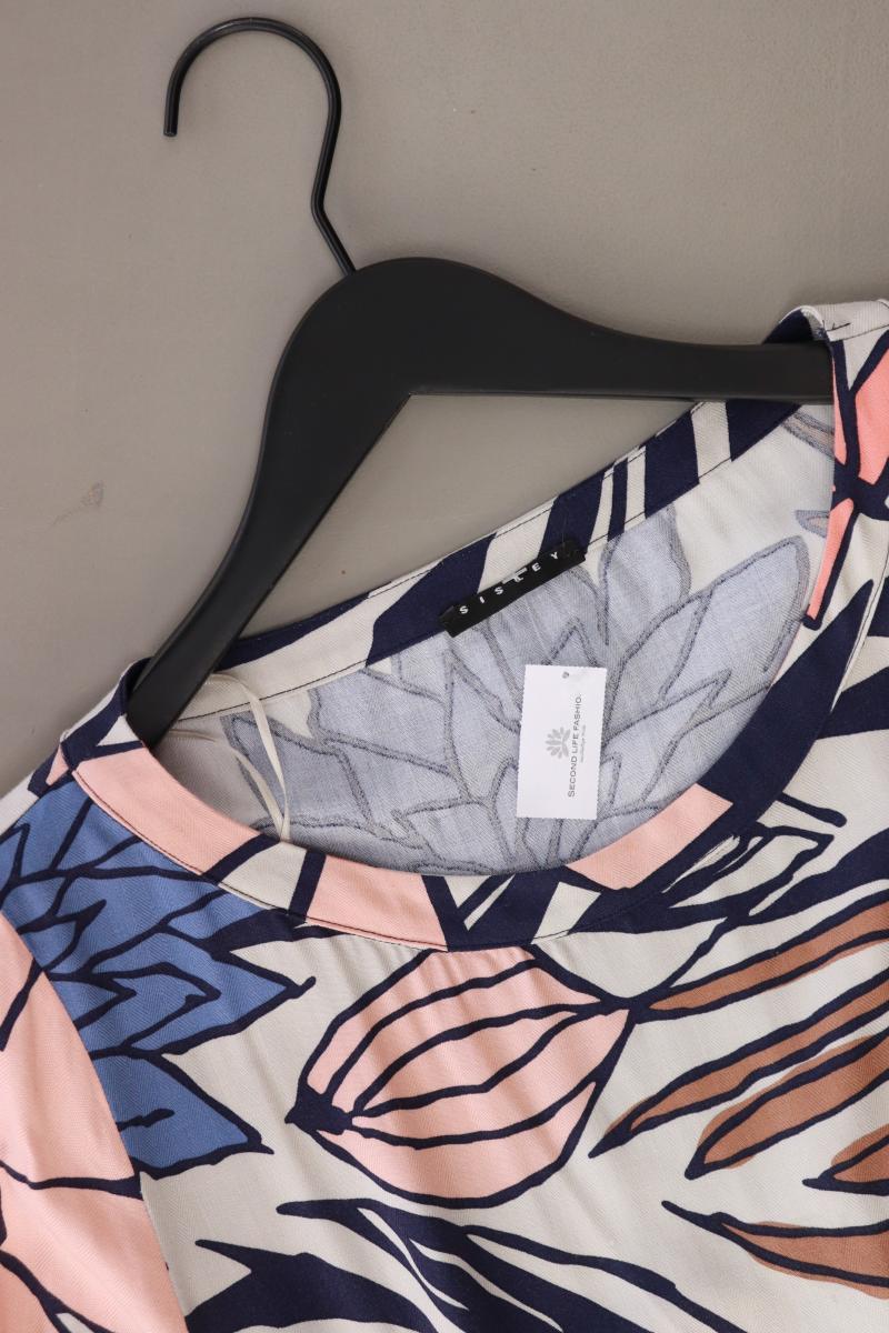 Sisley Langarmbluse Gr. M mit Blumenmuster mehrfarbig aus Viskose