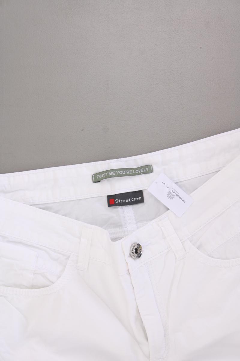 Street One Shorts Gr. 38 Modell Jane weiß aus Baumwolle