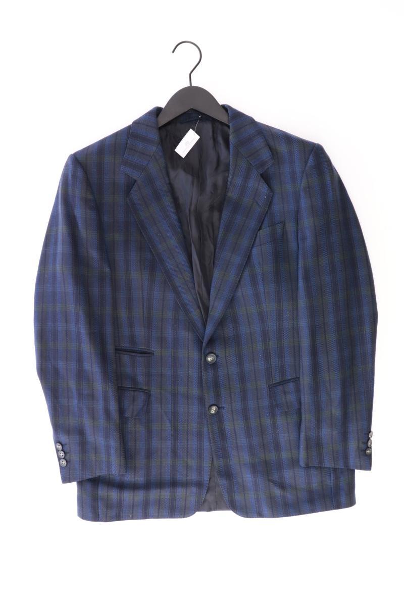 Burberry's Wollsakko für Herren Gr. 48 kariert Vintage blau aus Schurwolle