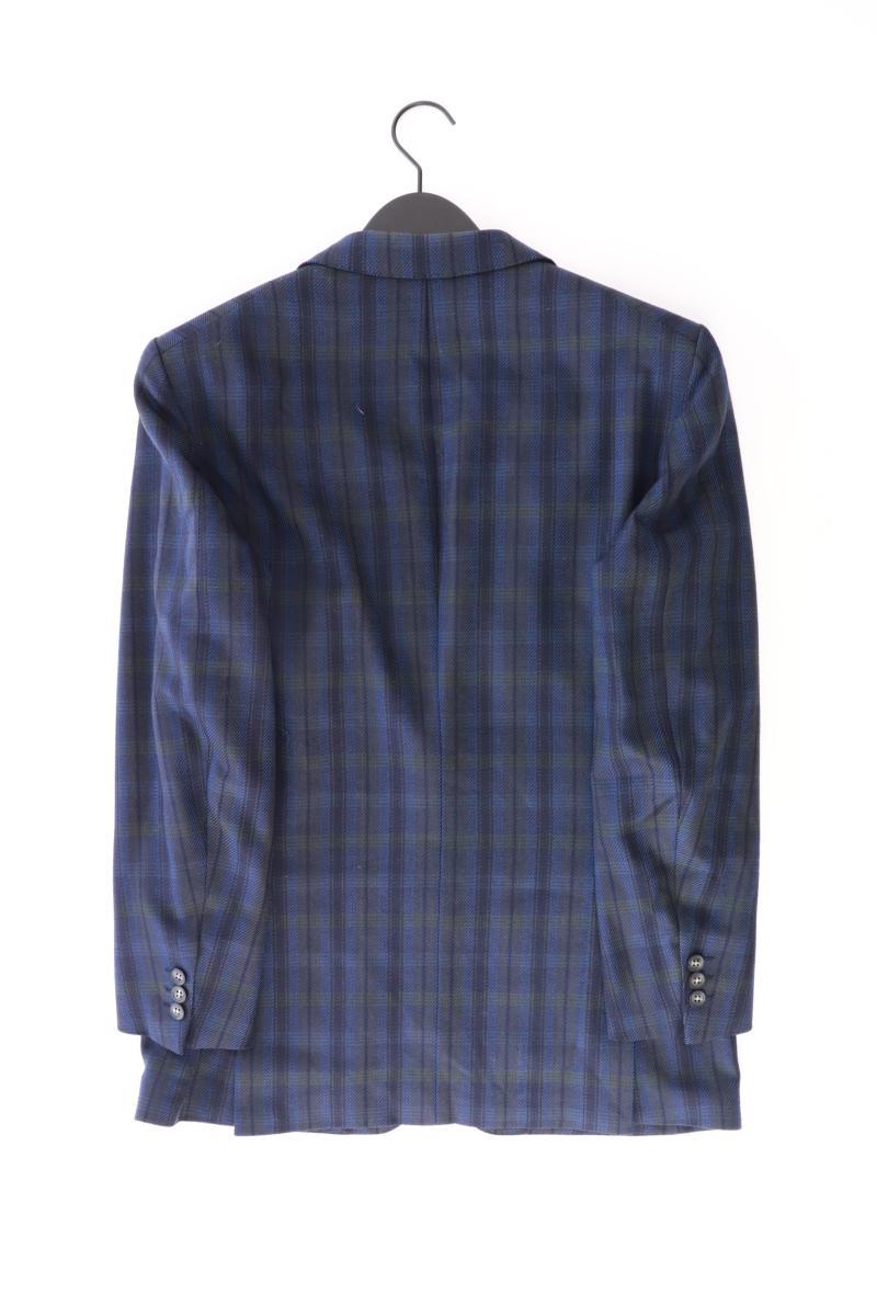 Burberry's Wollsakko für Herren Gr. 48 kariert Vintage blau aus Schurwolle