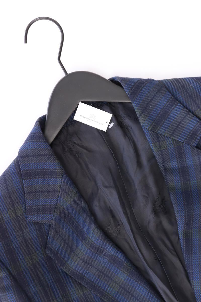 Burberry's Wollsakko für Herren Gr. 48 kariert Vintage blau aus Schurwolle