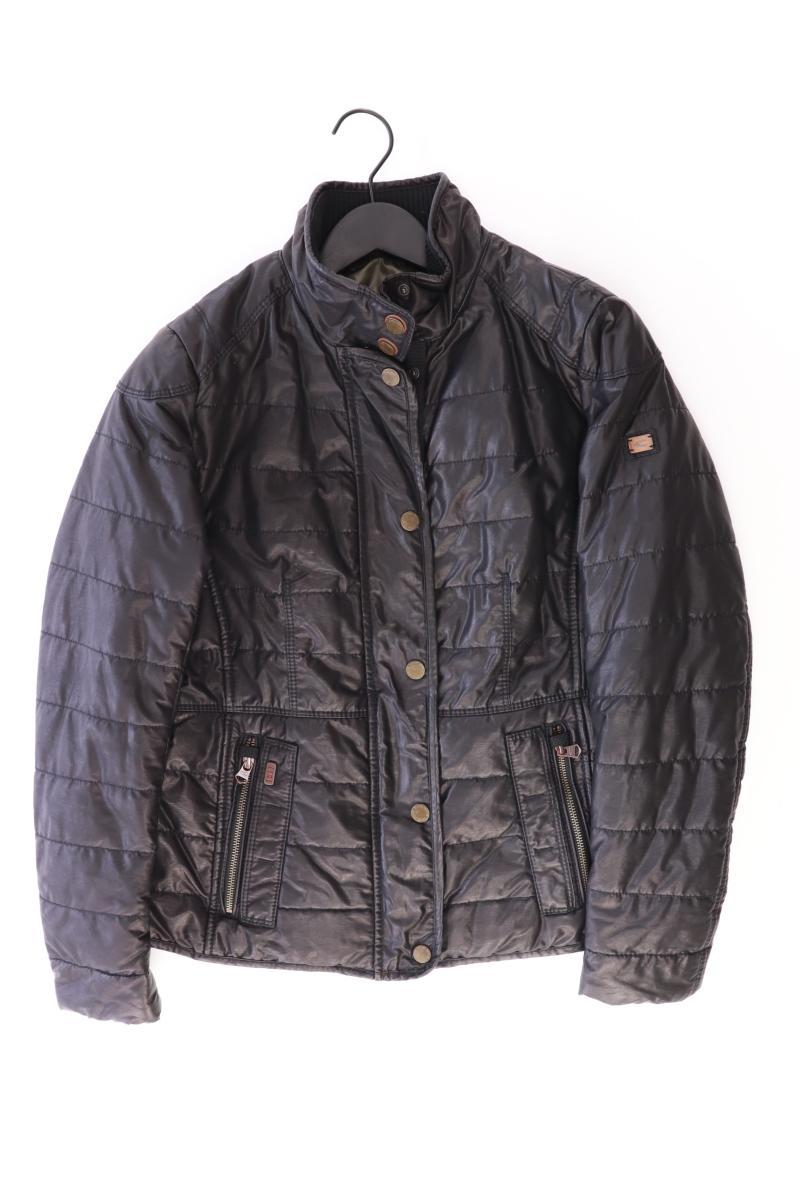 camel active Lange Jacke Gr. 38 schwarz aus Baumwolle