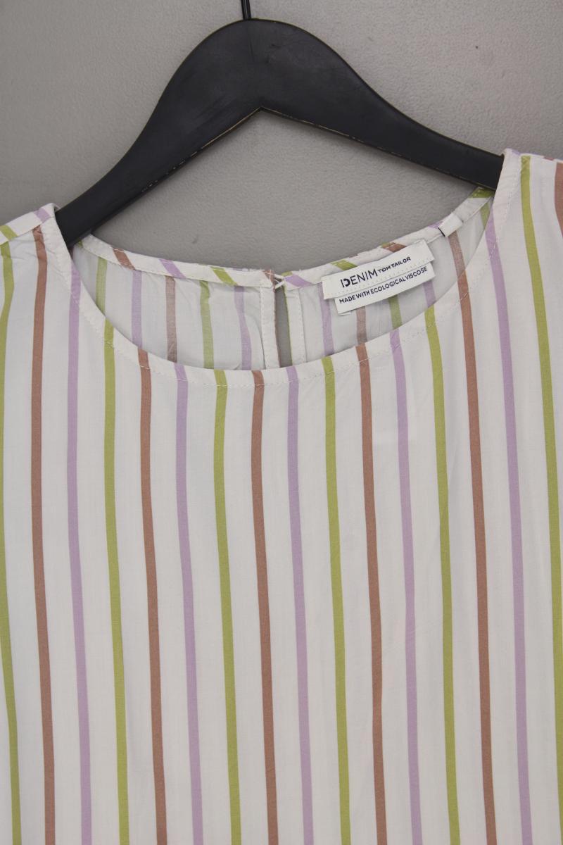 Tom Tailor Ärmellose Bluse Gr. M gestreift mehrfarbig aus Viskose