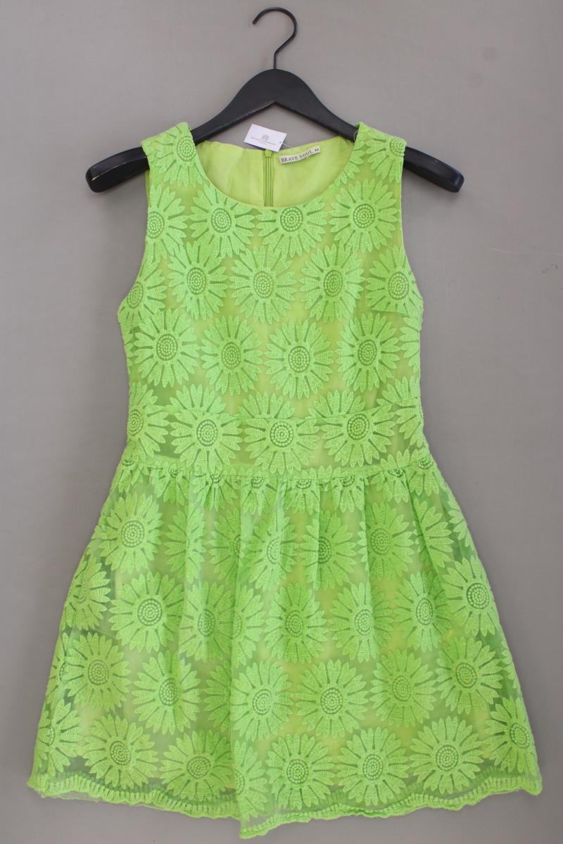 Brave Soul Midikleid Gr. XS Ärmellos grün aus Polyester