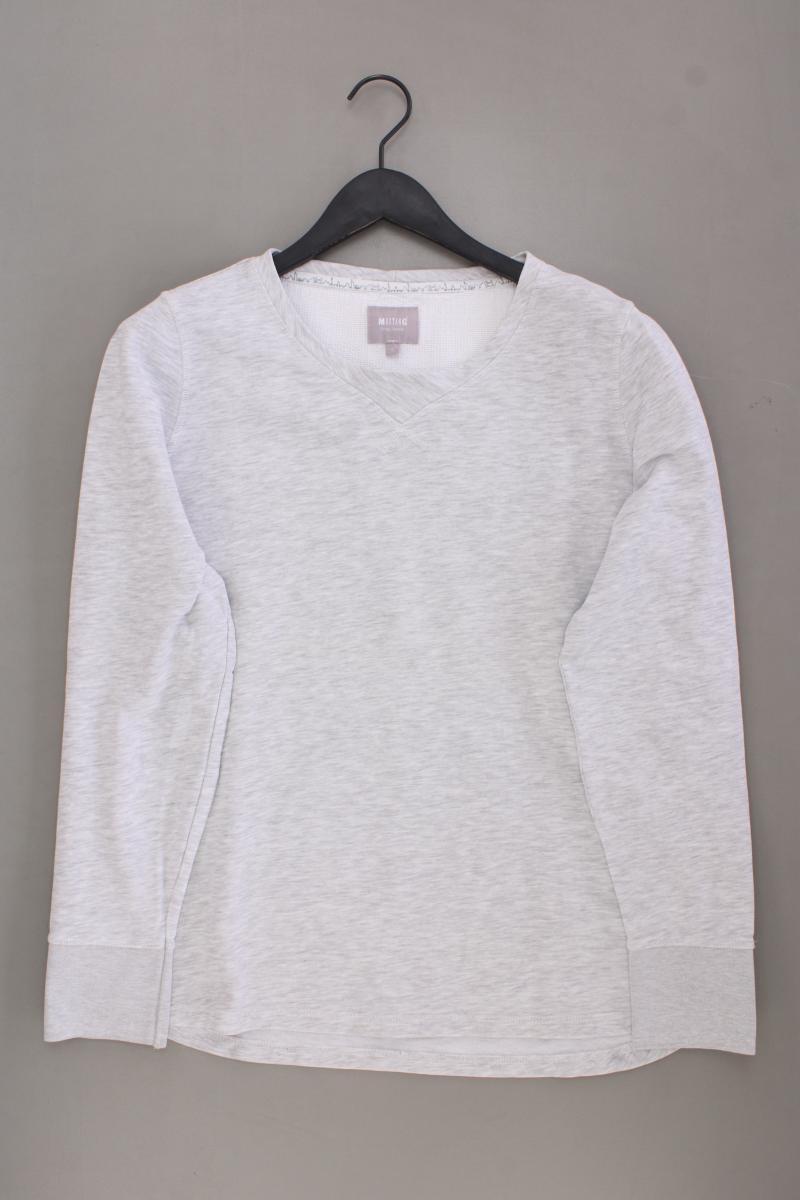 Mustang Langarmpullover Gr. L grau aus Baumwolle