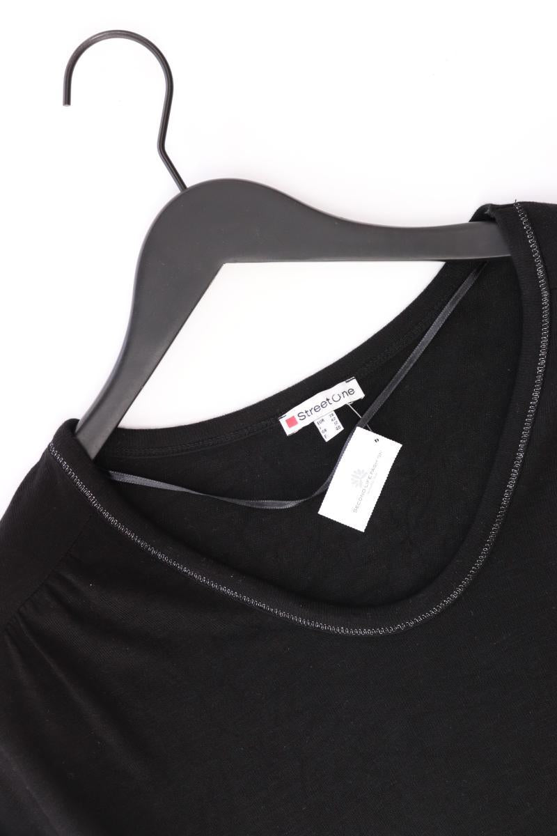 Street One T-Shirt Gr. 38 Kurzarm schwarz aus Viskose