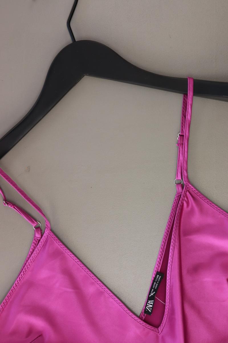 Zara Spaghetti-Top Gr. M lila aus Polyester
