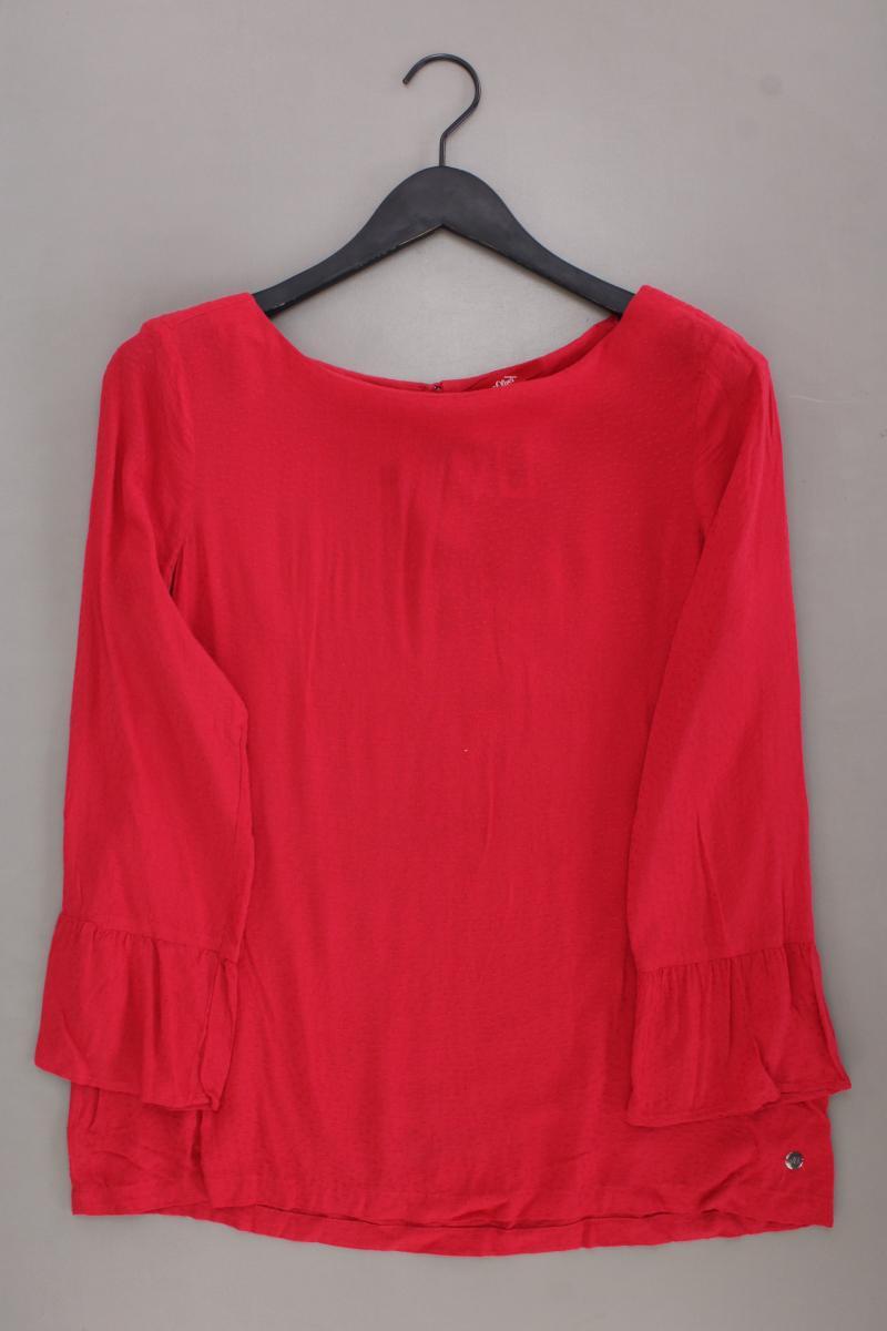 s.Oliver Classic Bluse Gr. 38 3/4 Ärmel rot aus Viskose