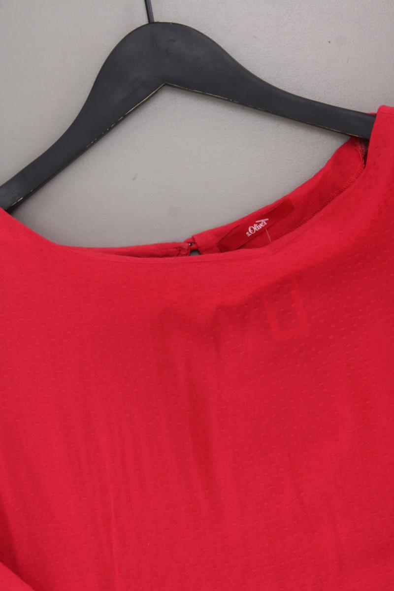 s.Oliver Classic Bluse Gr. 38 3/4 Ärmel rot aus Viskose