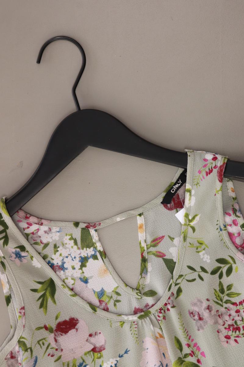Only Regular Bluse Gr. 36 mit Blumenmuster 3/4 Ärmel grün aus Polyester