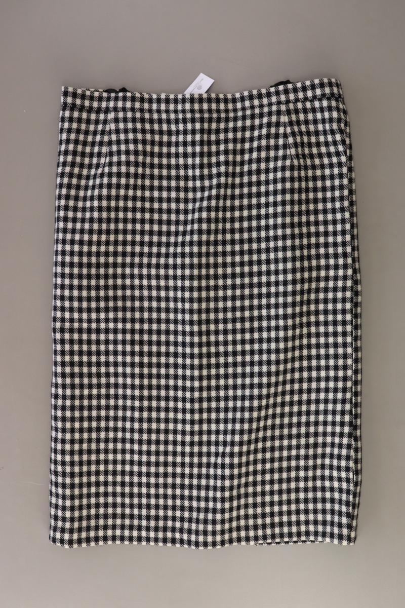 BARISAL Wollrock Gr. 44 hahnentritt Vintage schwarz aus Schurwolle