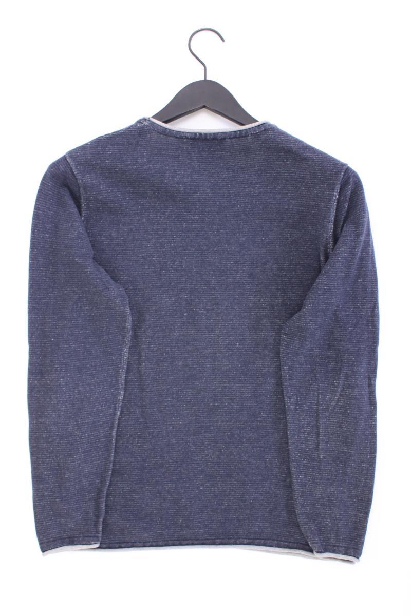Selected Homme Feinstrickpullover für Herren Gr. M blau aus Baumwolle