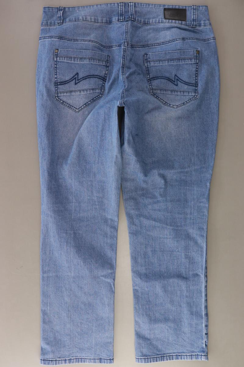 sheego Straight Jeans Gr. 48 blau aus Baumwolle