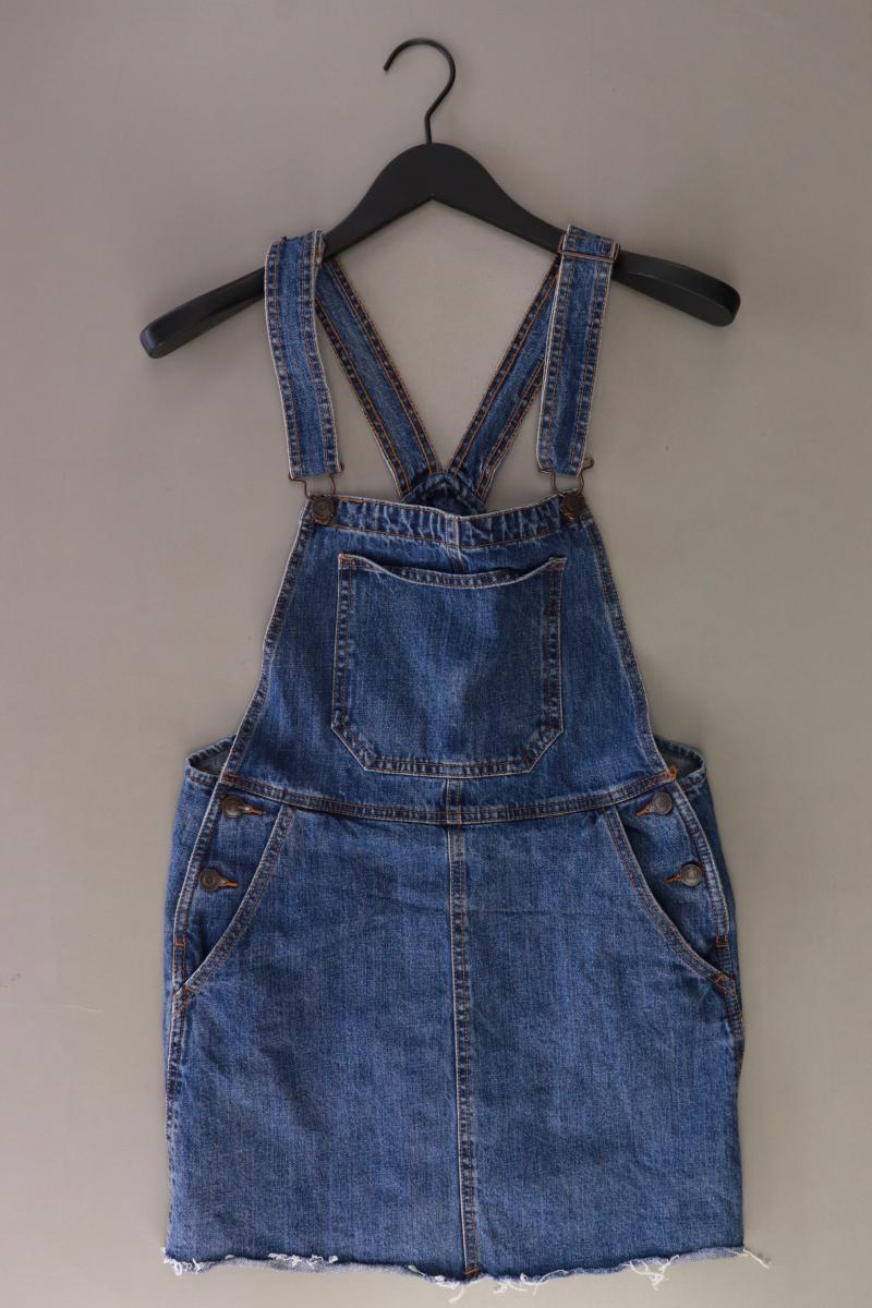 Bershka Jeanskleid Gr. S Träger blau aus Baumwolle