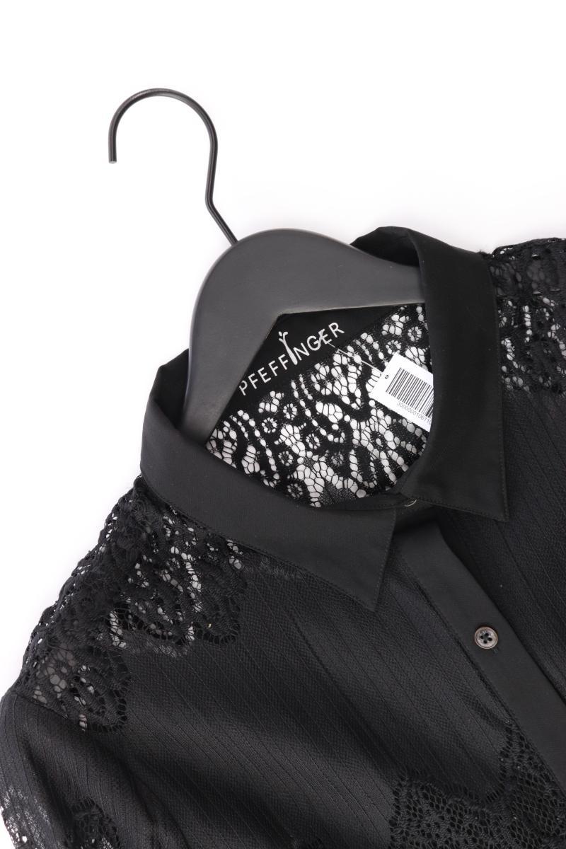 Pfeffinger Langarmbluse Gr. 44 schwarz aus Polyester