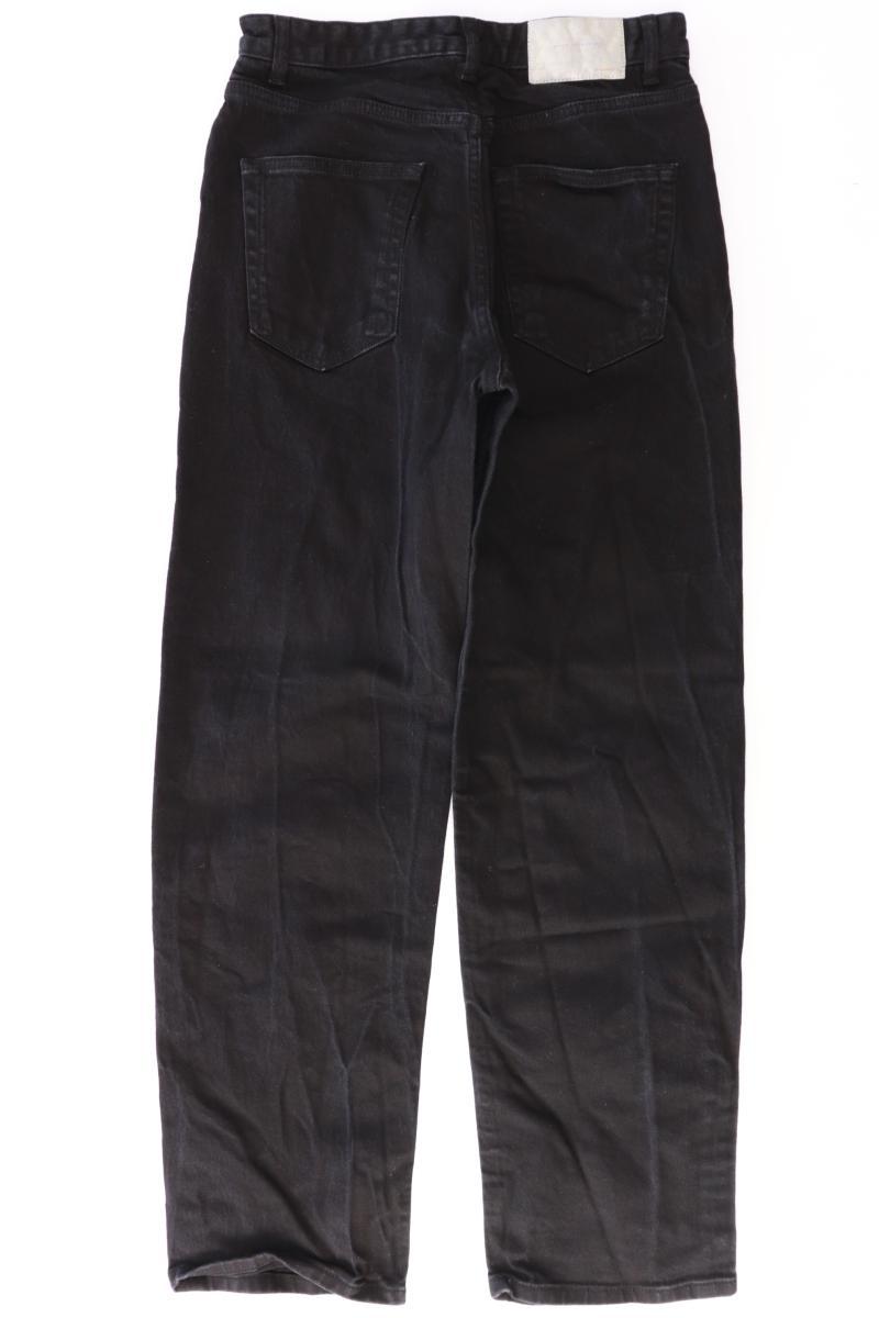 Zara Straight Jeans Gr. 38 schwarz aus Baumwolle