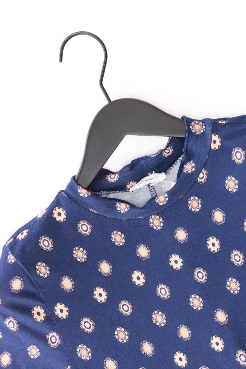 Boysens Kurzarmkleid Gr. 40 blau aus Viskose