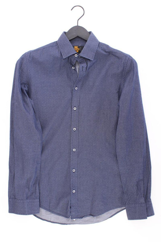 Seidensticker Langarmhemd für Herren Gr. Hemdgröße 37 blau aus Baumwolle
