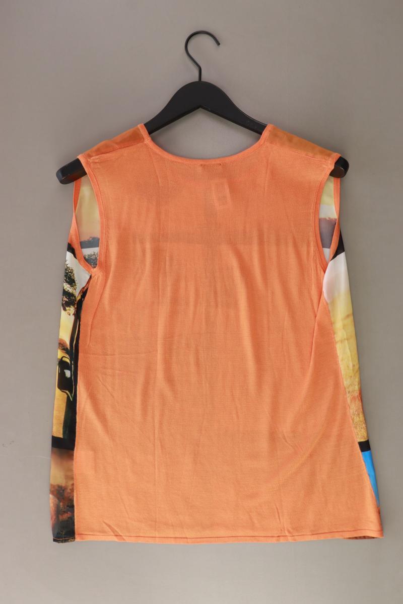 VA Milano Kurzarmbluse Gr. 44 orange aus Viskose