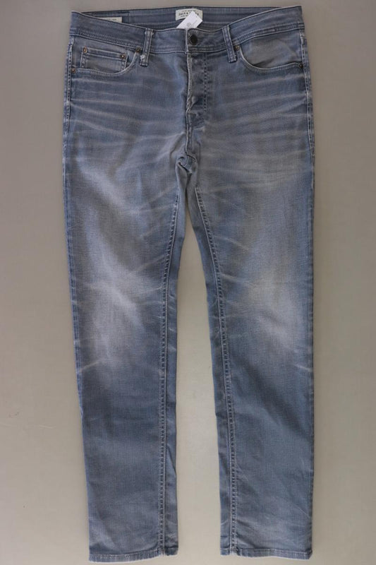 Jack & Jones Straight Jeans für Herren Gr. W33/L32 Modell Tim grau aus Baumwolle