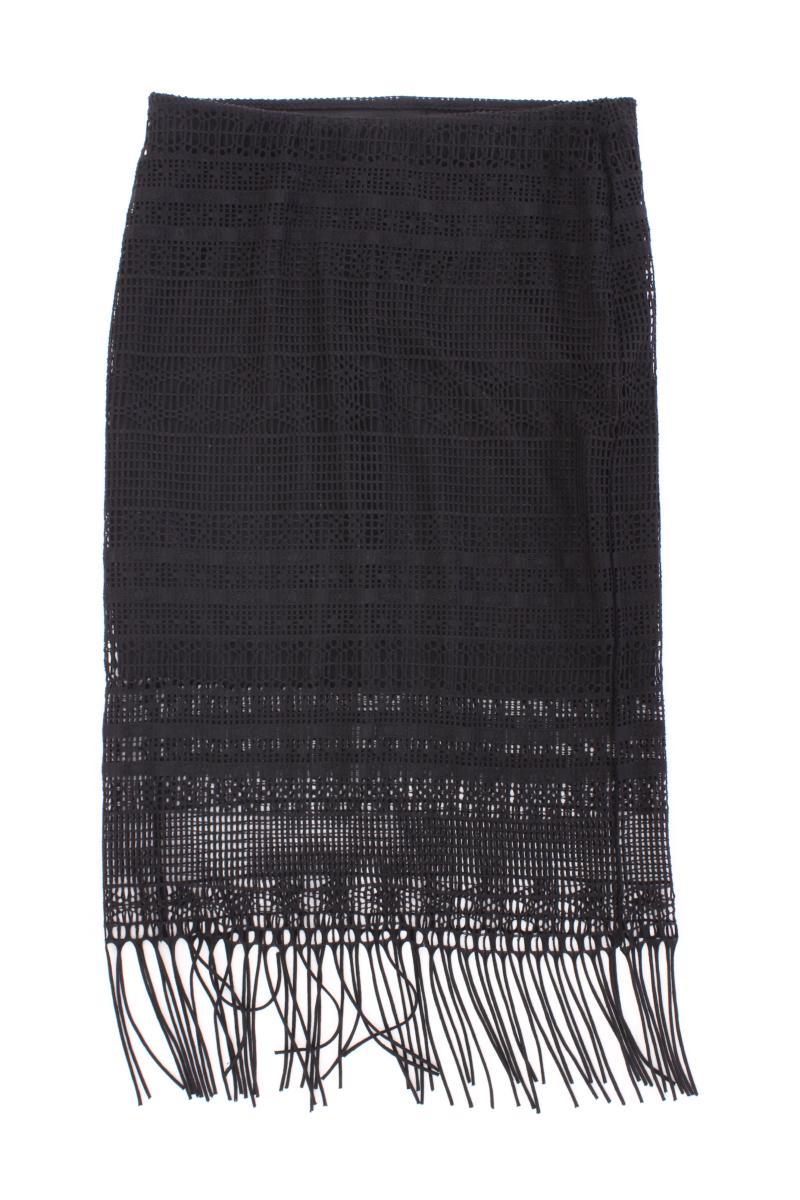 Vero Moda Fransenrock Gr. S schwarz aus Polyester