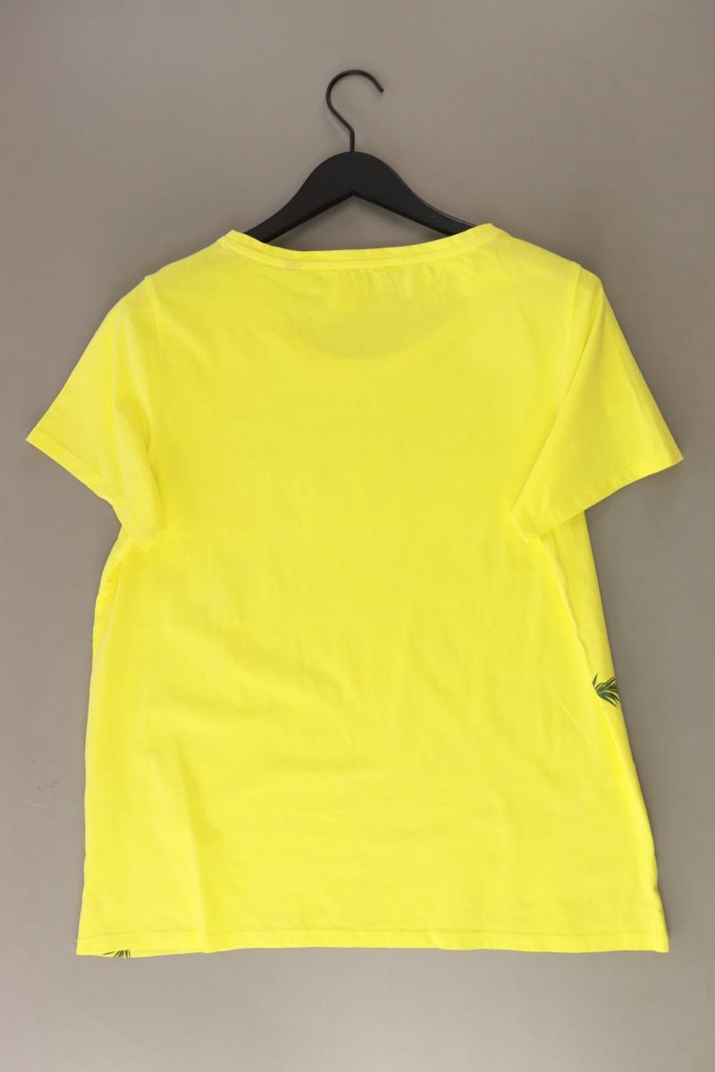 s.Oliver Printshirt Gr. 42 Kurzarm gelb aus Baumwolle