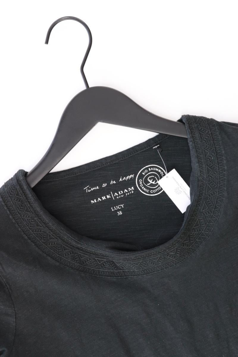 MARK ADAM Longsleeve-Shirt Gr. 38 Langarm schwarz aus Baumwolle