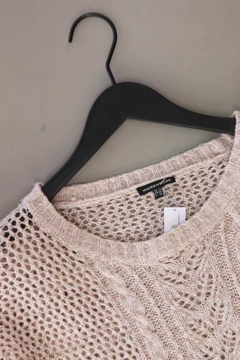 Warehouse Regular Pullover Gr. 38 creme aus Polyacryl