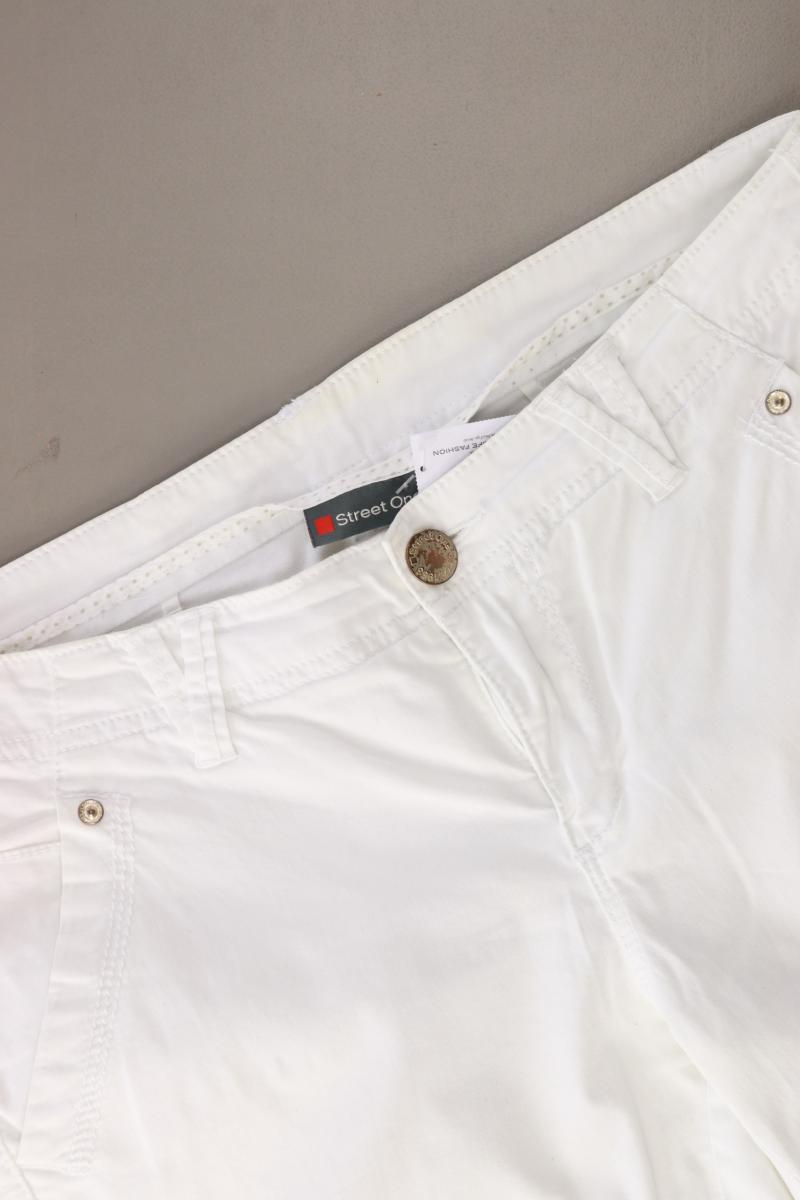 Street One Hose Gr. 36 weiß aus Baumwolle