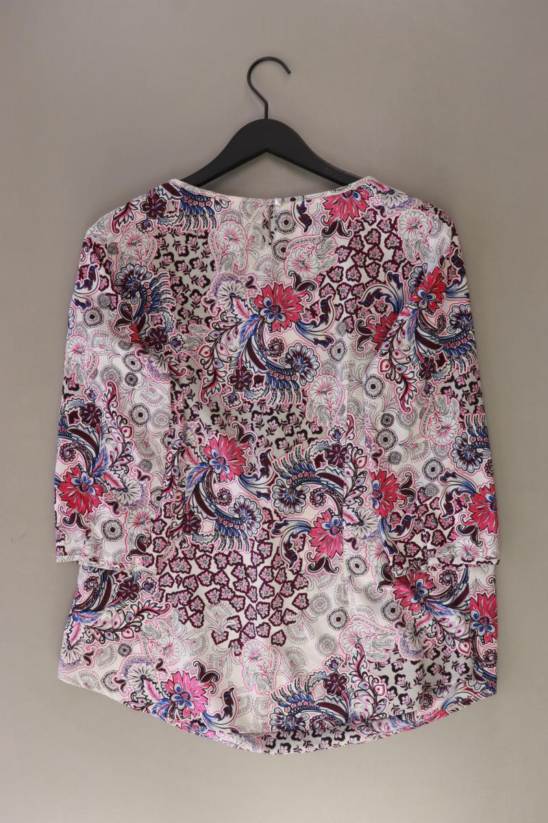 Street One Regular Bluse Gr. 42 mit Blumenmuster 3/4 Ärmel pink aus Polyester